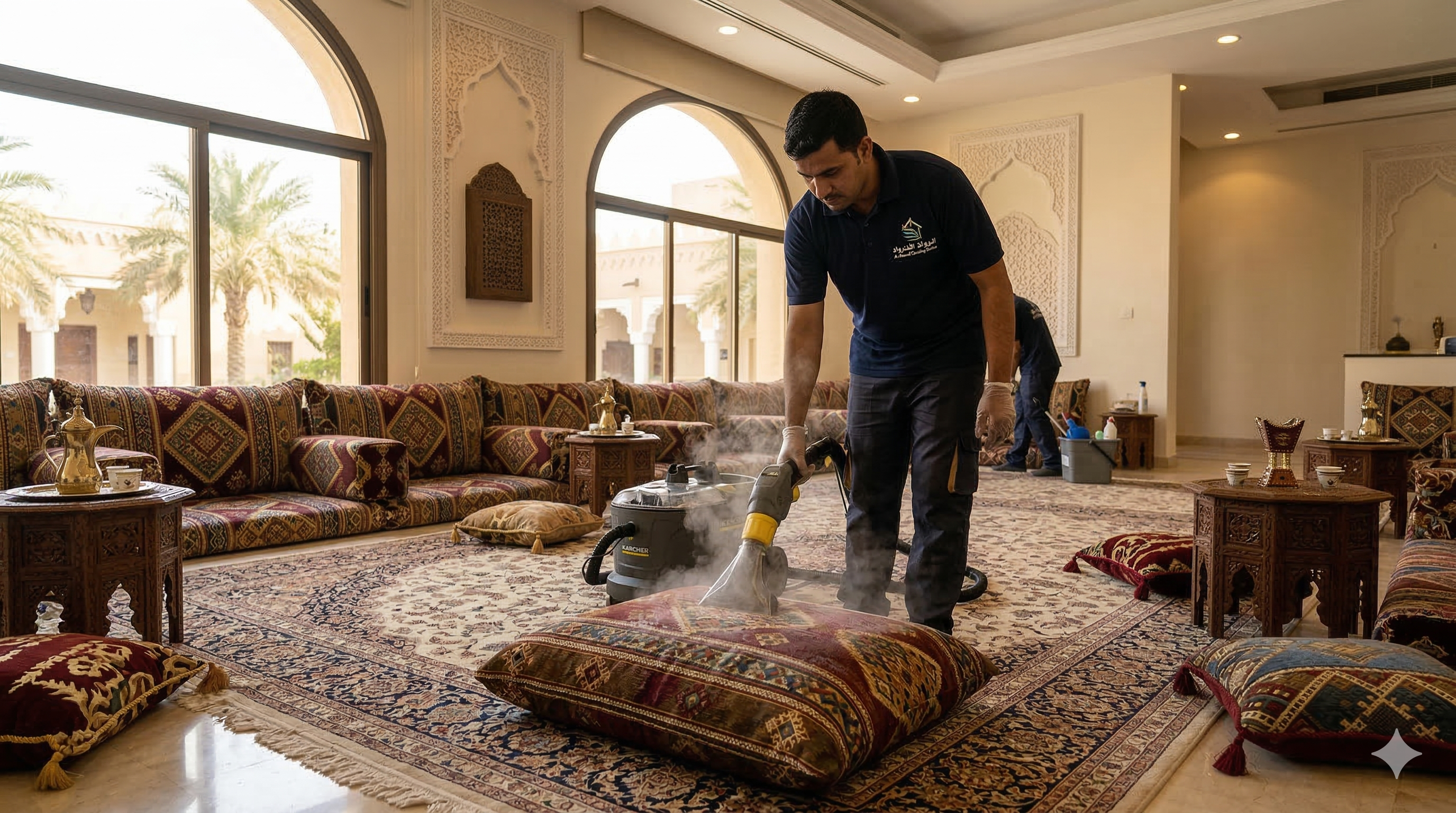 طريقة تنظيف المجالس العربية والحفاظ على فخامتها