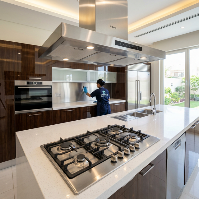 تنظيف مطابخ بالدمام: إزالة بقع الزيوت والدهون الصعبة باحترافية