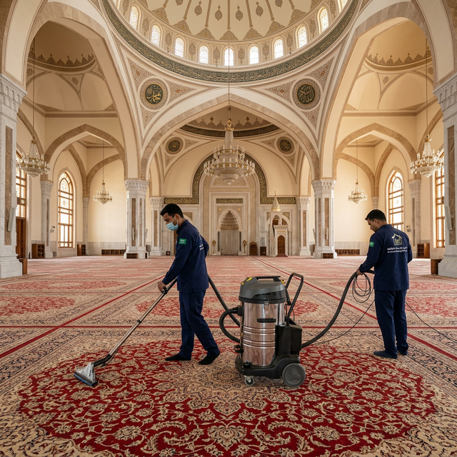 شركة تنظيف مساجد بالدمام والجبيل: تعقيم شامل لبيوت الله بأفضل التقنيات