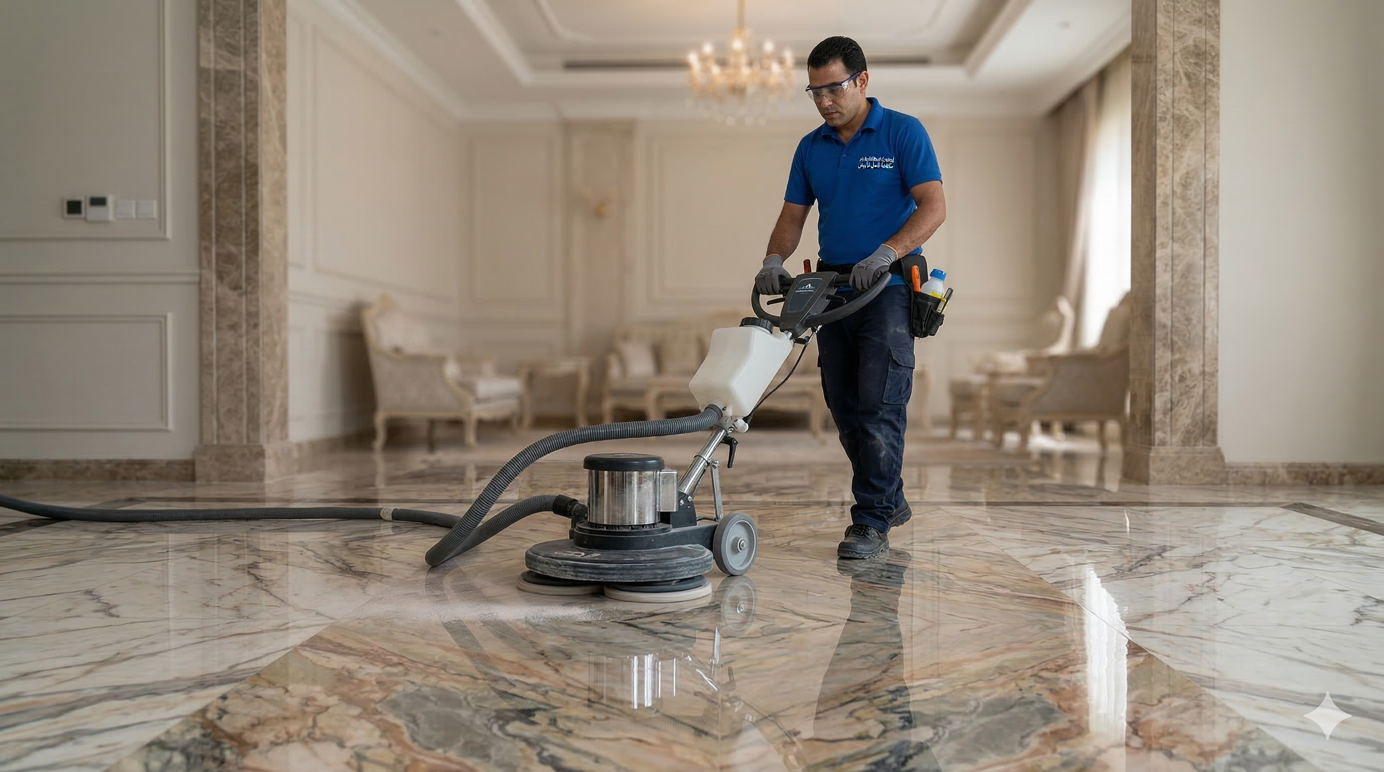 جلي رخام بالجبيل: استعادة لمعان وفخامة أرضيات منزلك