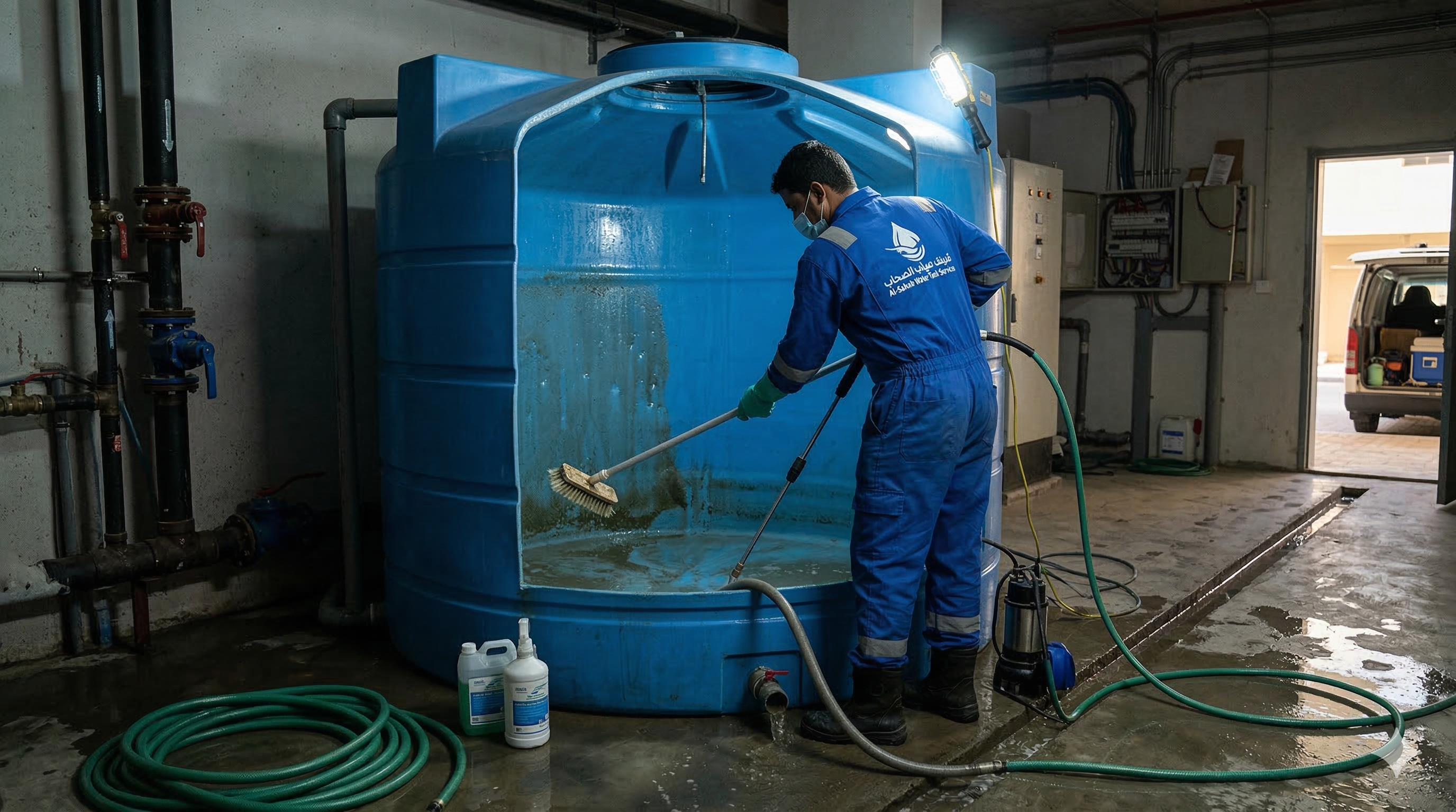 تنظيف خزانات المياه بالجبيل: دليلك لمياه نقية وصحية